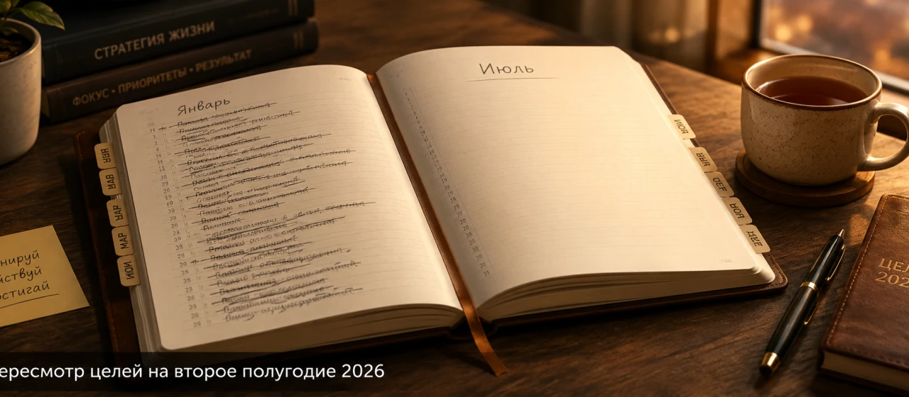 Цели на второе полугодие 2026: как перезапустить год за один вечер