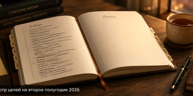 Цели на второе полугодие 2026: как перезапустить год за один вечер